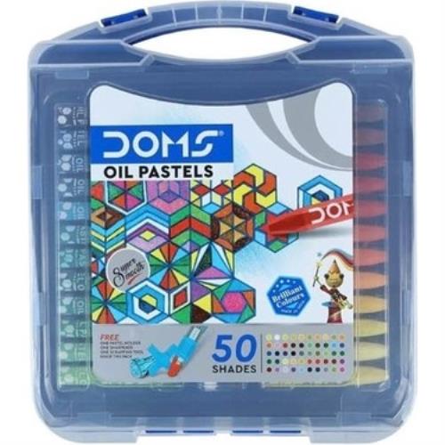 DOMS 50Lİ ÇANTALI PASTEL KARIŞIK RENKLER 8202