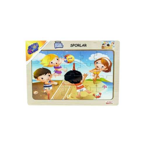 PW AHŞAP EĞİTİCİ PUZZLE SPORLAR ONY-85