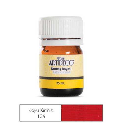 ARTDECO KUMAŞ BOYASI 25ML KIRMIZI 106