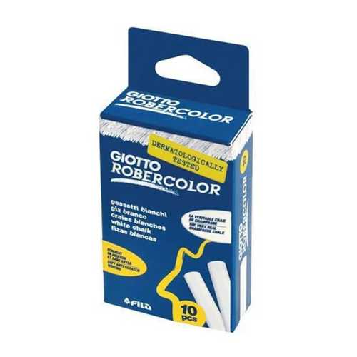 ROBERCOLOR TEBEŞİR YUVARLAK TOZSUZ 10LU BEYAZ