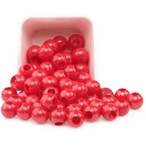 PLASTİK MAKROME BONCUK 10MM 500GR KIRMIZI B3987
