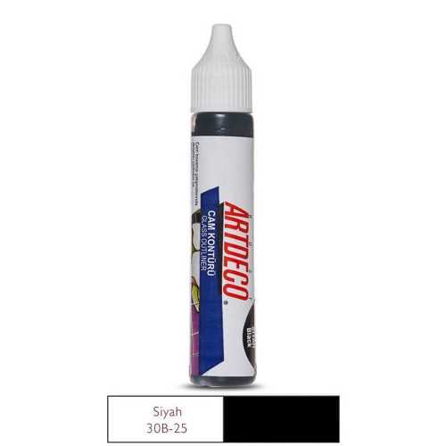 ARTDECO CAM KONTURU 30ML SİYAH 25