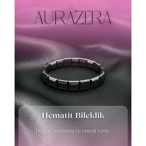 HEMATIT DOĞAL TAŞ BILEKLIK – DENGE, KORUMA, ENERJI