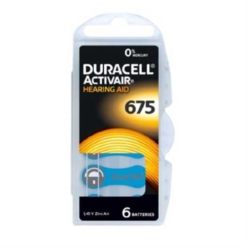 DURACELL NO:675 İŞİTME CİHAZI PİLİ 6 LI