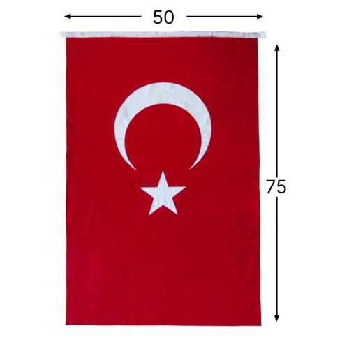 ORMİ ALPAKA TÜRK BAYRAĞI 50X75CM
