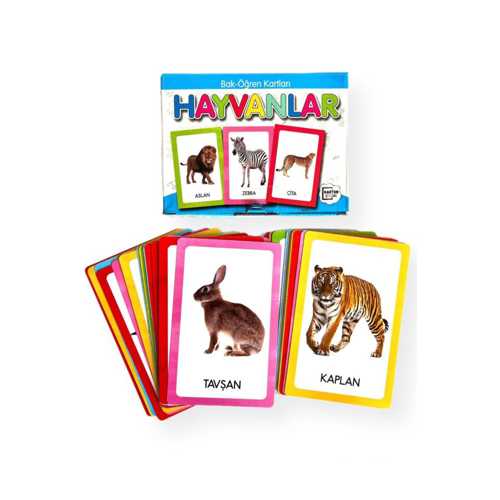 KARATAY BAK ÖĞREN KARTLARI HAYVANLAR