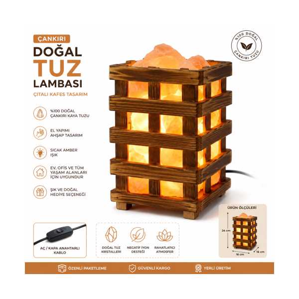 ÇITALI AHŞAP KAFES TUZ LAMBA