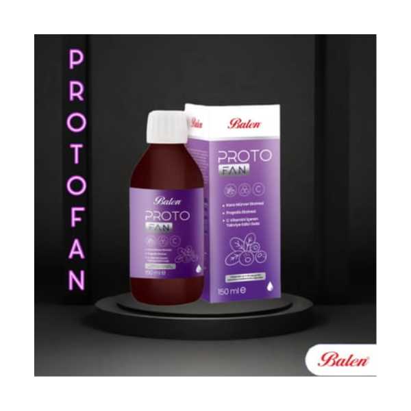 BALEN PROTOFAN KARA MÜRVER EKSTRESİ, PROPOLİS EKSTRESİ VE C VİTAMİNİ İÇEREN ŞURUP - 150 ML