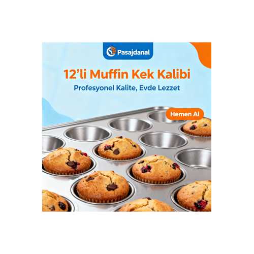 12'Lİ MUFFİN KEK KALIBI