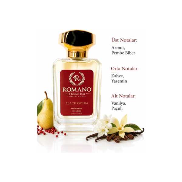 ROMANO PREMİUM BLACK OPİUM 50 ML KADIN PARFÜM KALICI EDP