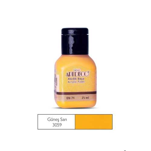 ARTDECO AKRİLİK BOYA 25ML 3059 GÜNEŞ SARI