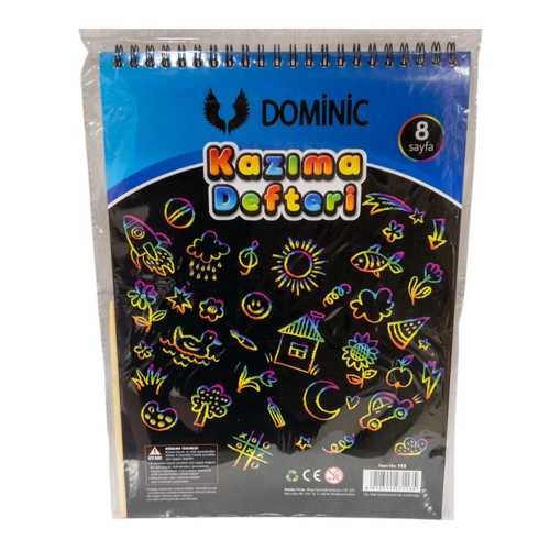 DOMİNİC KAZIMA DEFTERİ A4 SPİRALLİ 8 SAYFA