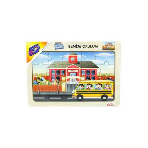 PW AHŞAP EĞİTİCİ PUZZLE BENİM OKULUM ONY-101
