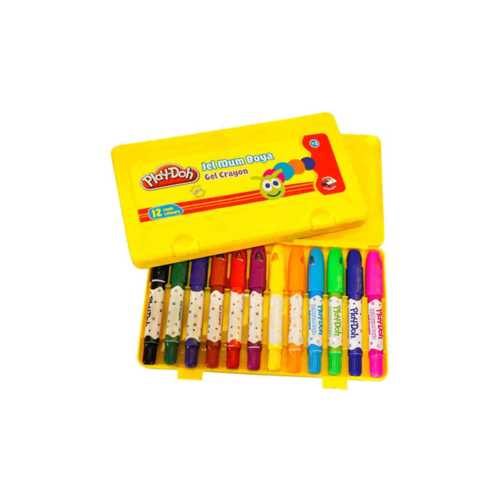 PLAY-DOH JEL CRAYON 12 RENK PLASTİK KUTULU