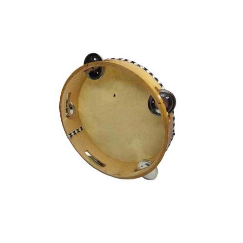 DERİ TEF 20CM 5 ZİLLİ AHŞAP T4042