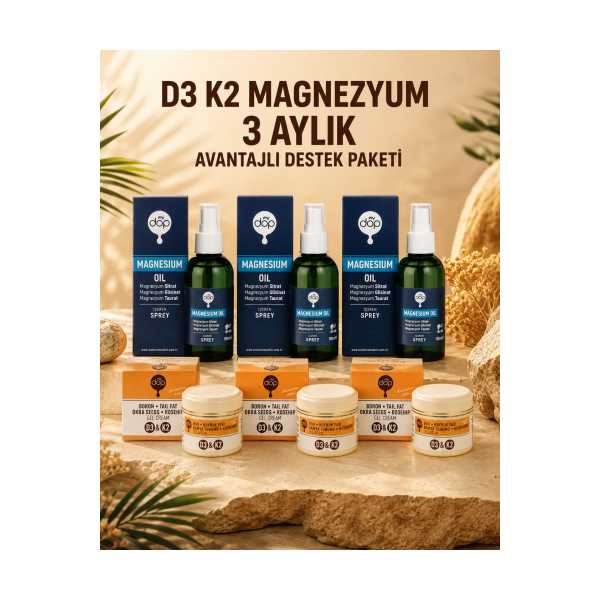 MY DOP D3 K2 MAGNEZYUM 3 AYLIK AVANTAJLI DESTEK PAKETİ