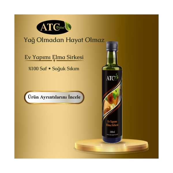 ATC VİTAL EV YAPIMI ELMA SİRKESİ 500 ML
