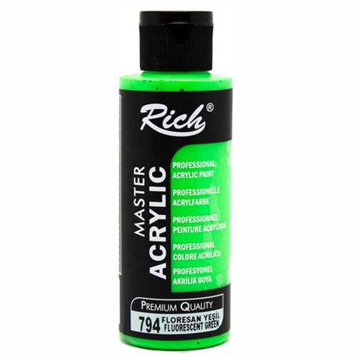 RİCH FLORESAN AKRİLİK 120ML 794 YEŞİL