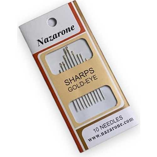 NAZARONE İTHAL SHARP İĞNE 10LU GOLD