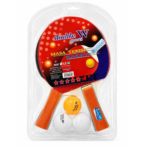 DOUBLE W MASA TENİSİ PİNPON RAKET SETİ RKT-1