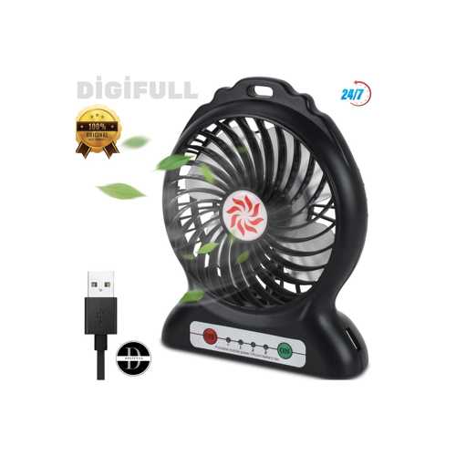 3 KADEMELI MASA ÜSTÜ VE ARAÇ ŞARJLI MINI VANTILATÖR FAN PERVANE