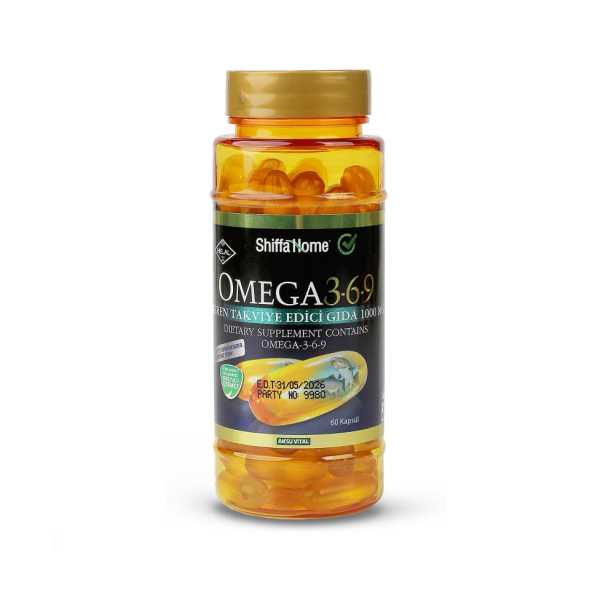SHİFFA HOME SHF OMEGA 3-6-9 60 ADET X1 000 SOFTJEL YUMUŞAK KAPSÜL