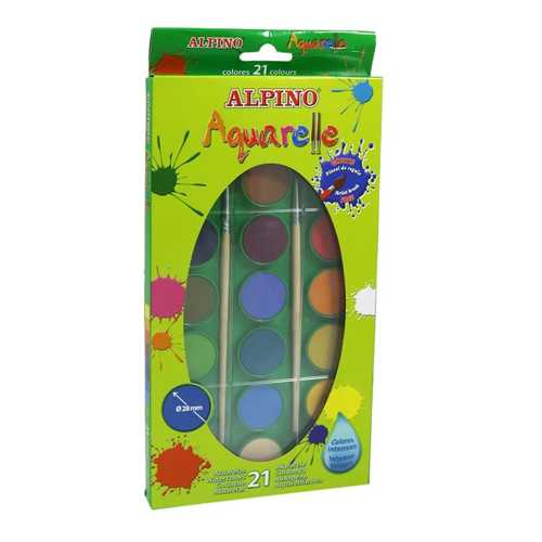 ALPİNO SULU BOYA 21 RENK AQ-02
