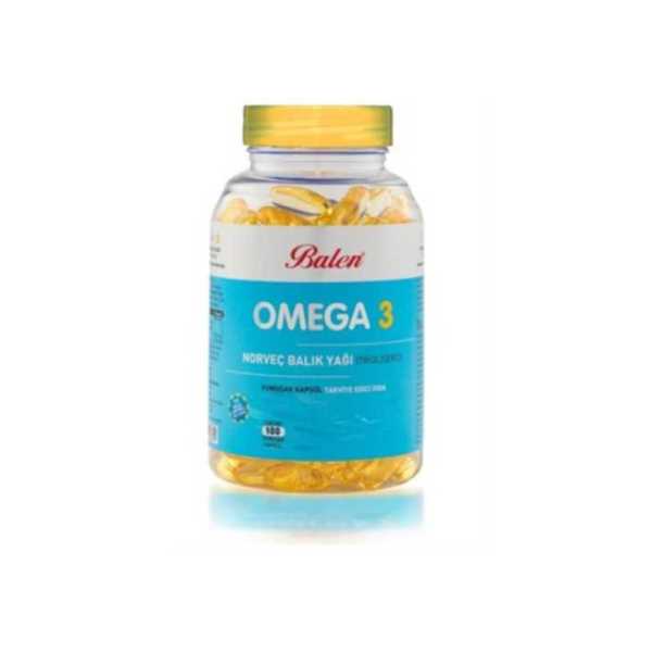 BALEN OMEGA 3 NORVEÇ  TRİGLİSERİD FORMU BALIK YAĞI  100 YUMUŞAK KAPSÜL