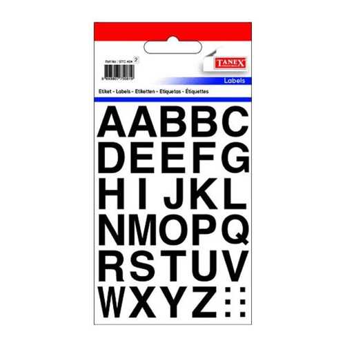 TANEX ALFABELİ STİCKERS 16X19MM STC404