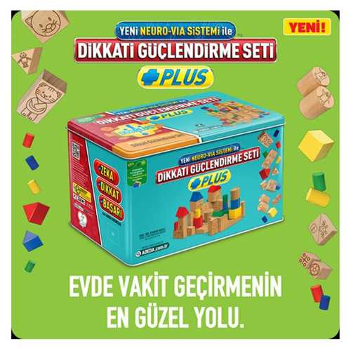 ADEDA DİKKAT GÜÇLENDİRME SETİ PLUS KİTAP 10 YAŞ