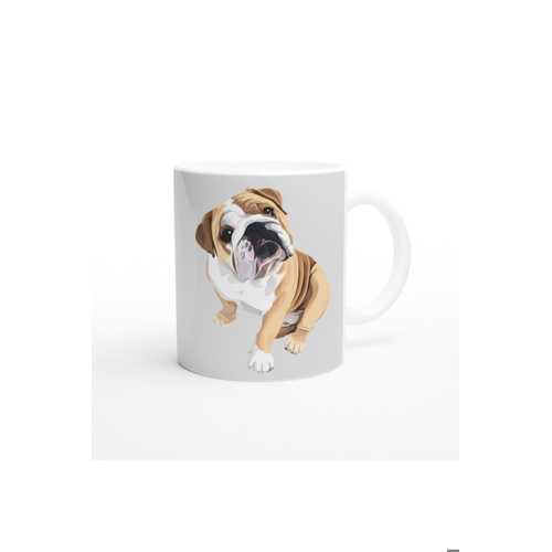 I LOVE BULLDOG TEMALI BASKILI KUPA BARDAK