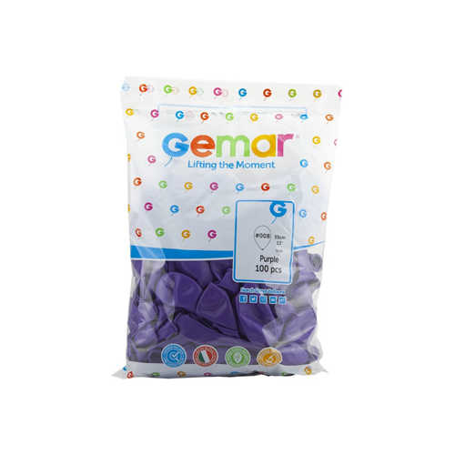 GEMAR BALON G120 33CM 100LÜ MOR #08