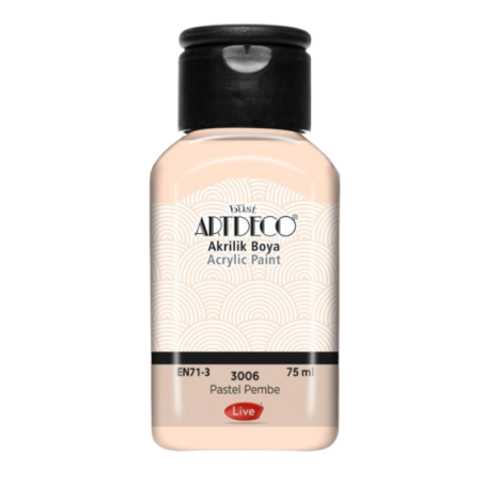 ARTDECO AKRİLİK BOYA 75ML PASTEL PEMBE 3006