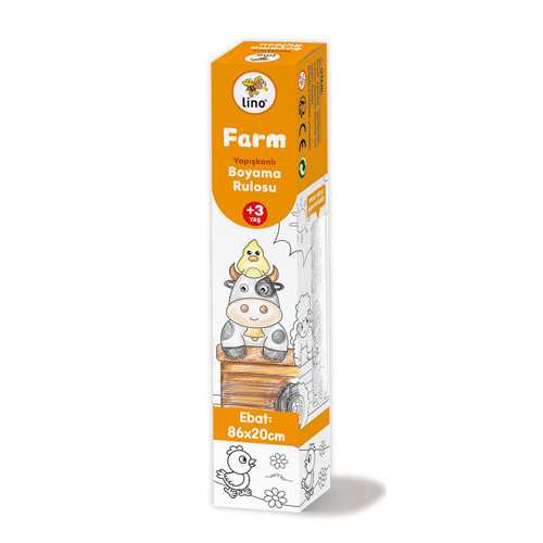 LİNO 86X20 YAPIŞKANLI BOYAMA RULOSU FARM