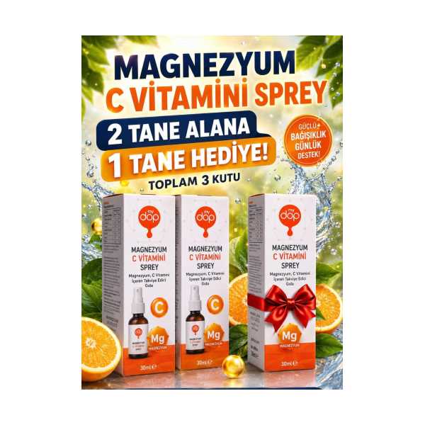 MY DOP MAGNEZYUM C VİTAMİNİ BOR AT KESTANESİ SPREYİ AVANTAJ PAKETİ