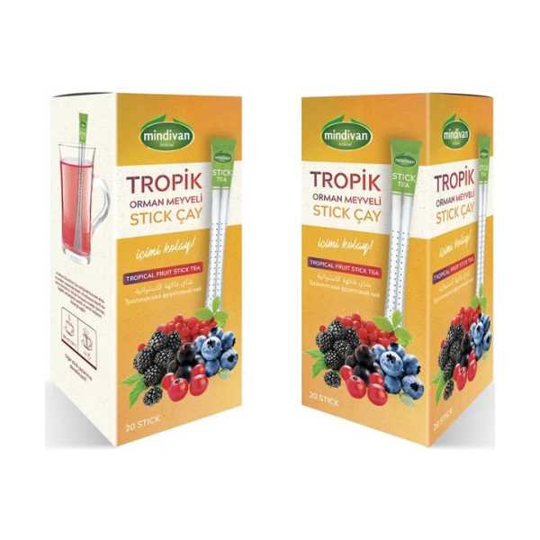 MİNDİVAN TROPİK MEYVELİ STİCK ÇAY 20'Lİ