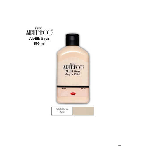 ARTDECO AKRİLİK BOYA 500ML 3654 SÜTLÜ KAHVE
