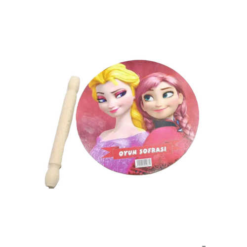 AHŞAP OYUN SOFRASI MERDANELİ RESİMLİ 25CM