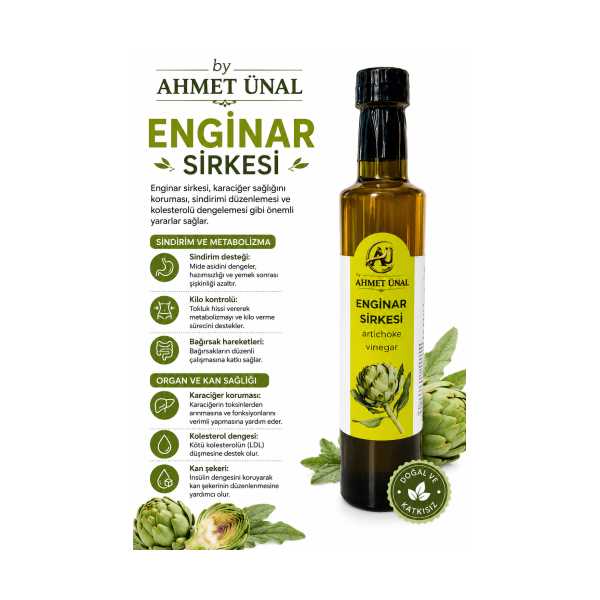 BY AHMET ÜNAL - DOĞAL ENGİNAR SİRKESİ 500 ML