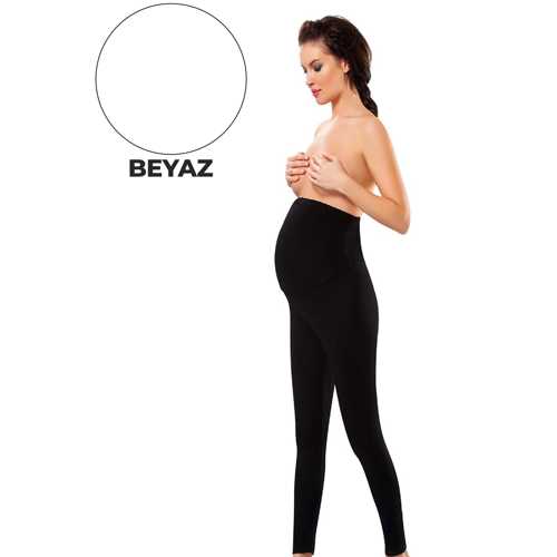 BEYAZ HAMİLE ( LOHUSA ) PENYE TAYT - 560