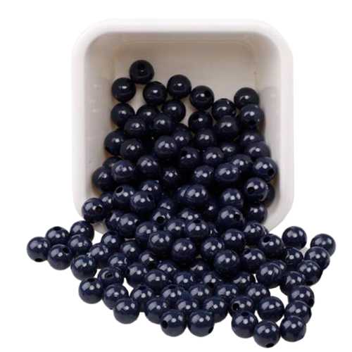 PLASTİK MAKROME BONCUK 10MM 500GR SİYAH B3991