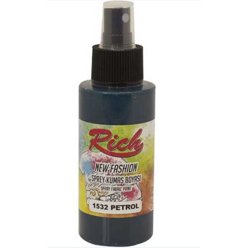 RİCH SPREY KUMAŞ BOYASI 60ML 1532 PETROLYEŞİLİ