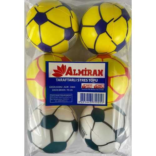 ALMİRAN STRES TOPU 10CM -6 TARAFTARLI