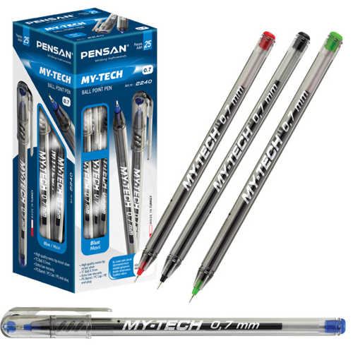 PENSAN TÜKENMEZ KALEM MYTECH 07MM SİYAH 2240 -25
