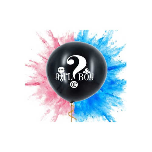 BRŞ CİNSİYET BALONU KONFETİLİ 36" PEMBE