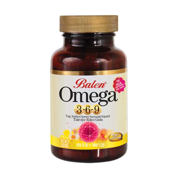 BALEN OMEGA 3-6-9 YAĞ ASİTLERİNİ İÇEREN YUMUŞAK KAPSÜL - 100 KAPSÜL