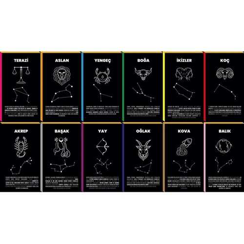 LİLAMOR BURÇLAR DEFTER 9X16 48 SAYFA -60-