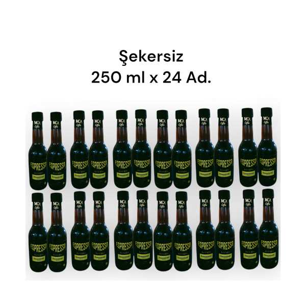 MCA ESPRESSO SOĞUK KAHVE (ŞEKERSİZ) 250 ML X 24 ADET