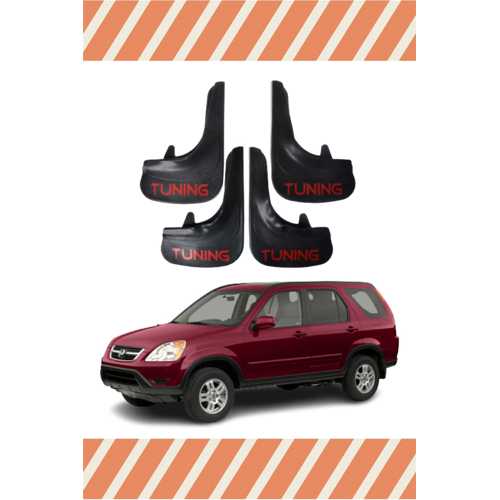 HONDA CR-V 2002-2007 TUNING YAZILI 4'LÜ TOZLUK ÇAMURLUK PAÇALIK