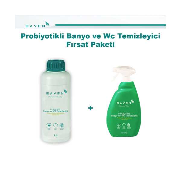 PROBİYOTİKLİ BANYO VE WC TEMİZLEYİCİ FIRSAT PAKETİ